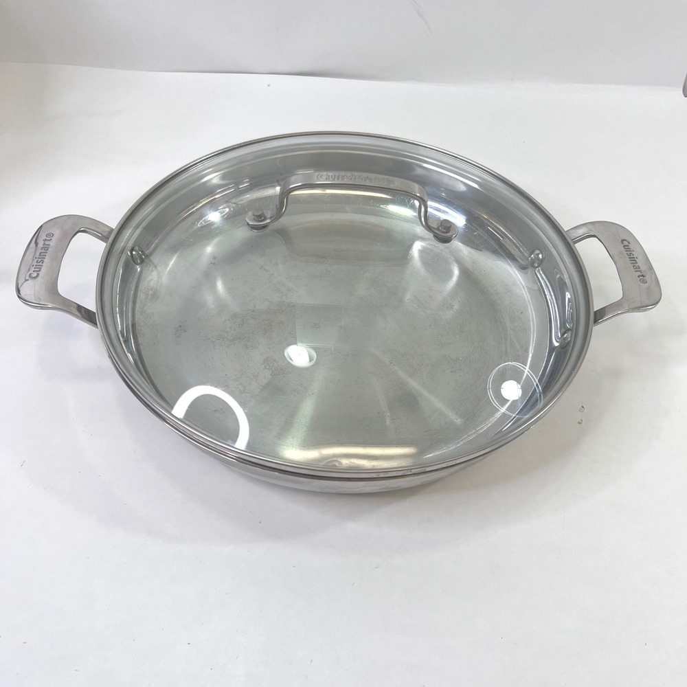 Cuisinart 8325-30D Stainless Steel 12in Everyday Pan with Glass Lid Induction